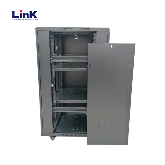 42u Floor Standing Server rack Cabinet with Adjustable Rails Data center cabinet with lock