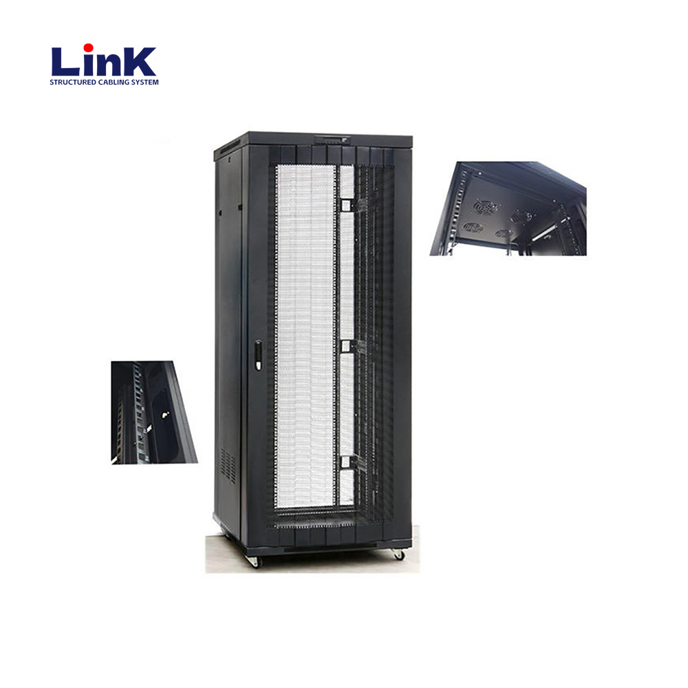 19 Inch Rack-Mounted Server Cabinet for Enhanced Protection with single mesh door