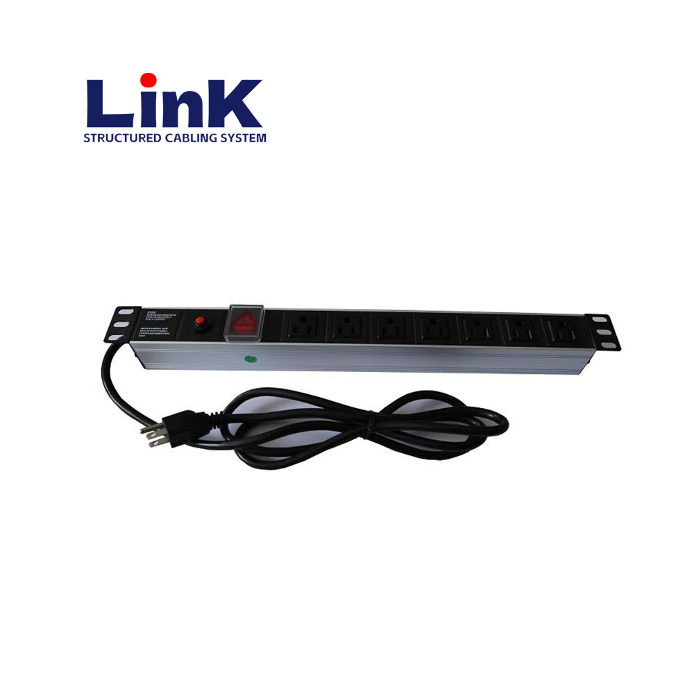Horizontal 12-Outlet Power Strip PDU with 3m Cable and Surge Protection 