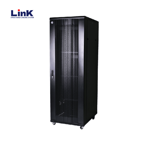Standing Server Rack Network Cabinet with casters Adjustable Mounting Rails for Flexibility
