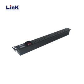1u 2u 3u 4u 24-Port Poe Ethernet Switch with 8-Outlet PDU Power Bar