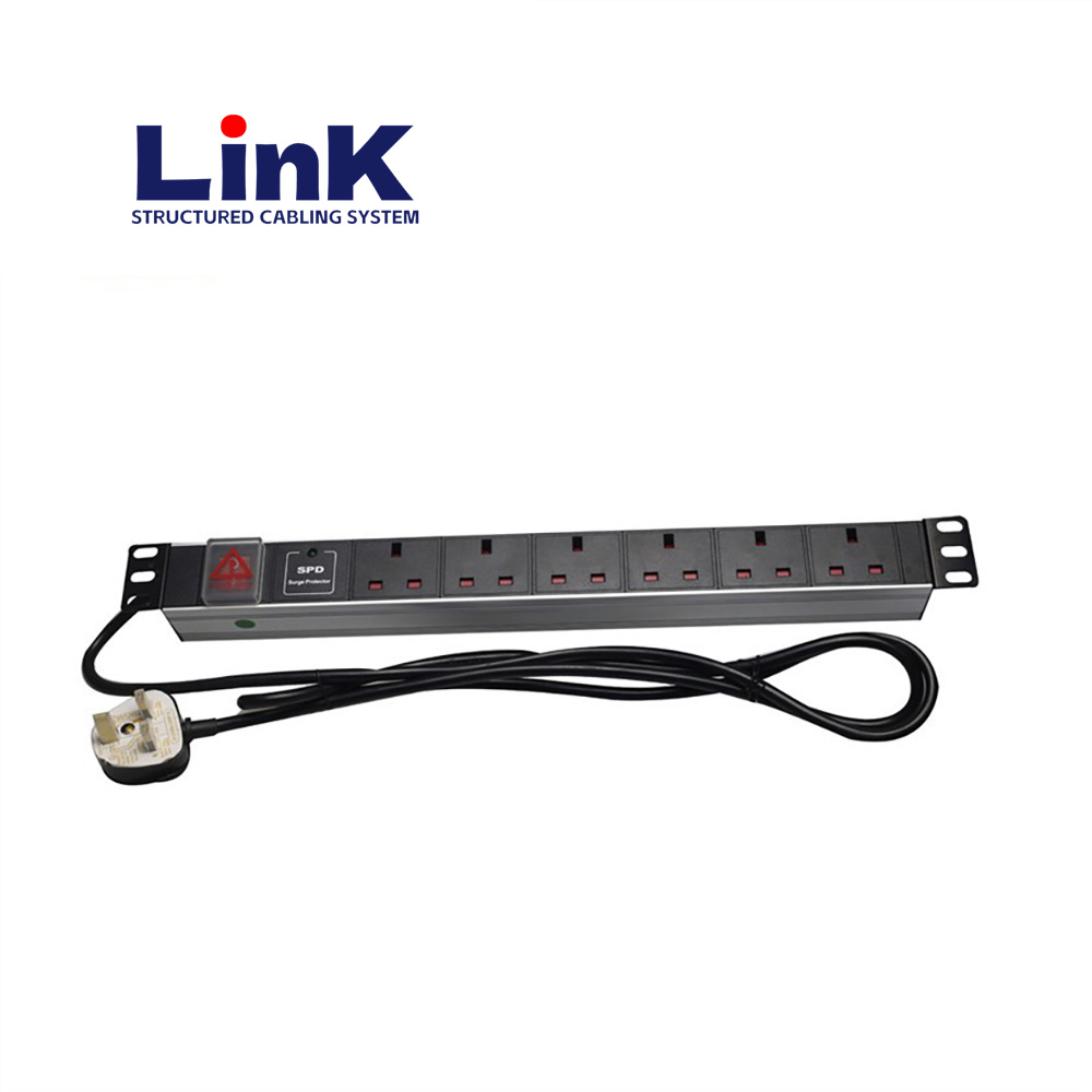 Horizontal 12-Outlet Power Strip PDU with 3m Cable and Surge Protection 